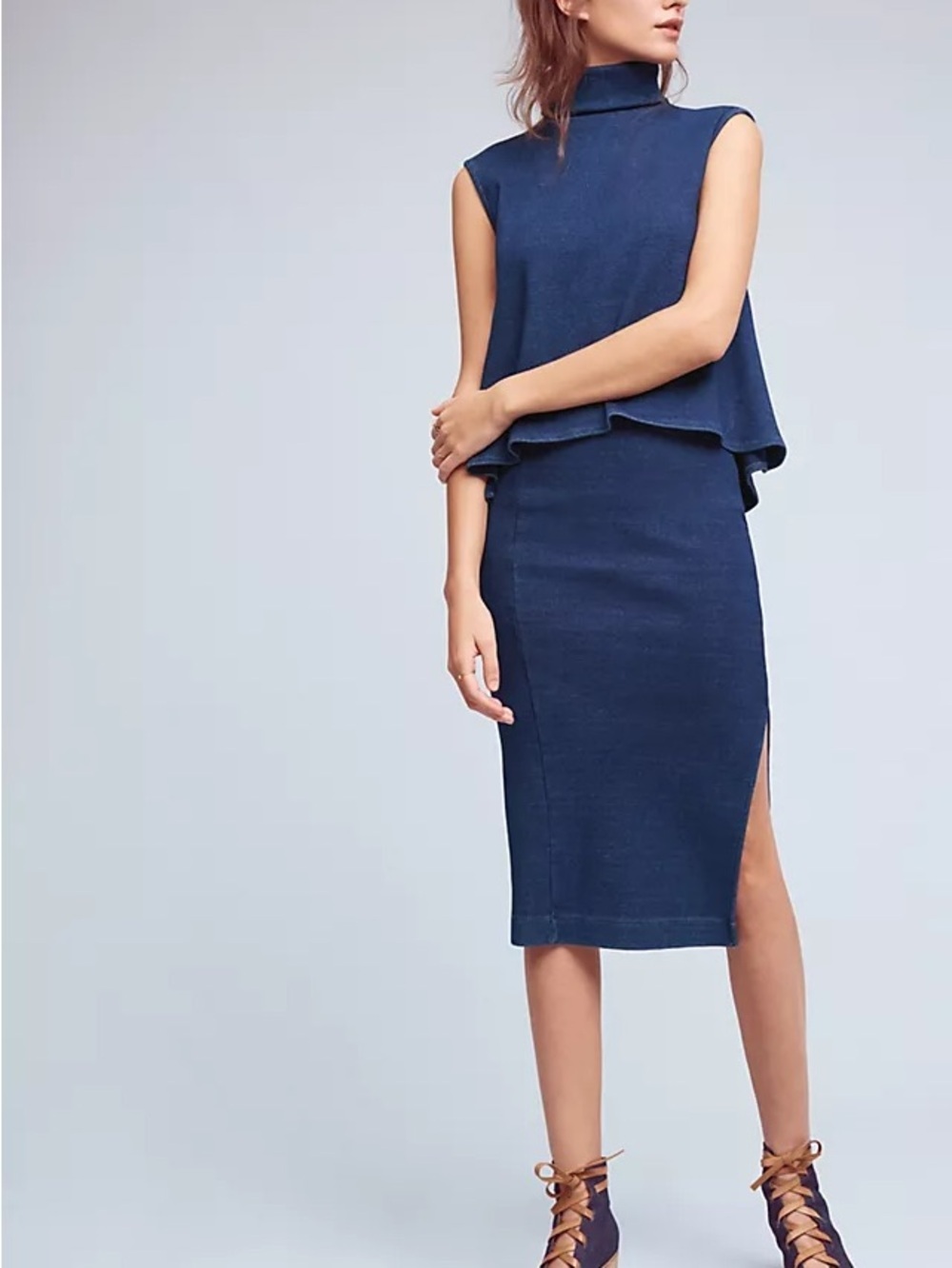 AG Indigo Scatri Pencil Skirt Small